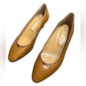 Vintage Gucci Women's Size 39 (8.5) Tan Leather Pumps